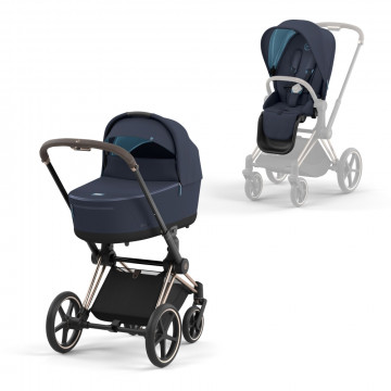 Коляска 2 в 1 Cybex Priam IV (шасси Rosegold)