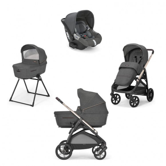 Коляска 3 в 1 Inglesina Aptica (DRW I-Size) с подставкой под люльку Stand Up - Velvet Grey