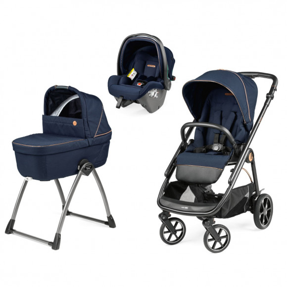 Коляска 3 в 1 Peg Perego Veloce Belvedere SLK  - Blue Shine