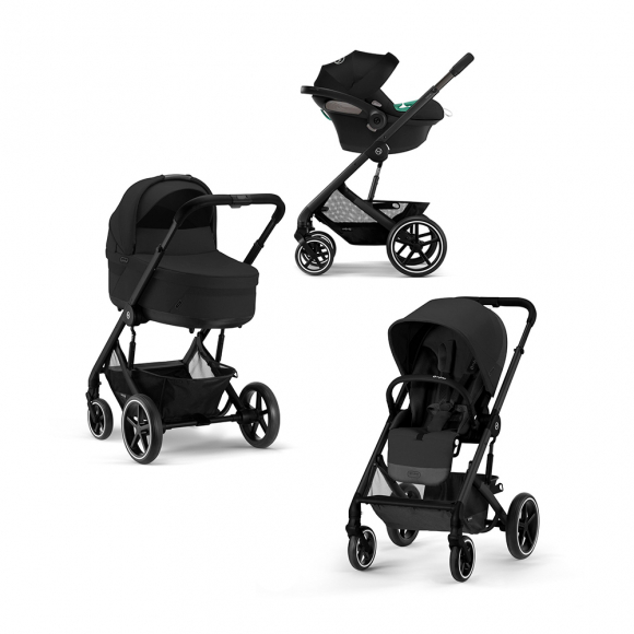 Коляска 3 в 1 Cybex Balios S Lux BLK - Moon Black