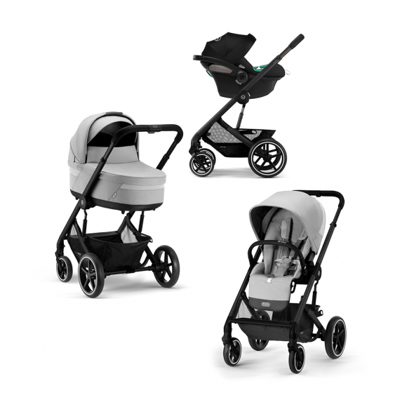 Коляска 3 в 1 Cybex Balios S Lux BLK - Lava Grey