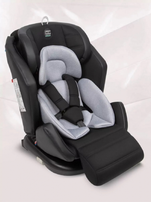 Автокресло AMAROBABY Favorite ISOFIX - чёрный/серый