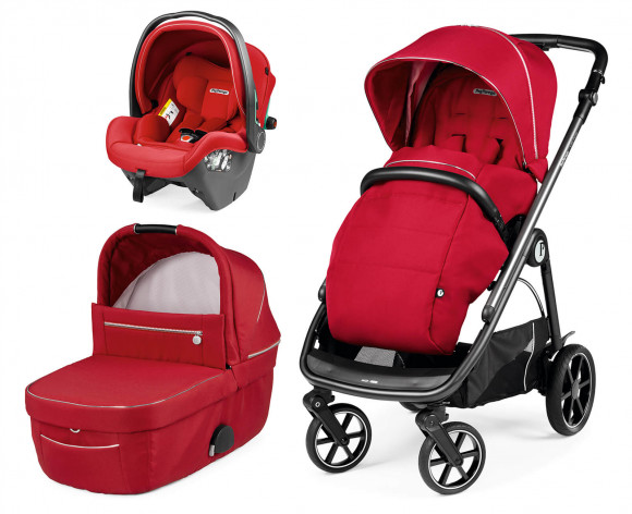 Коляска 3 в 1 Peg Perego Veloce SLK Modular - Red Shine