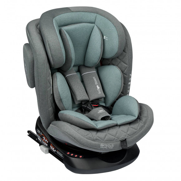 Автокресло Indigo SMART ISOFIX, группа 0+1+2+3 - серый-зеленый