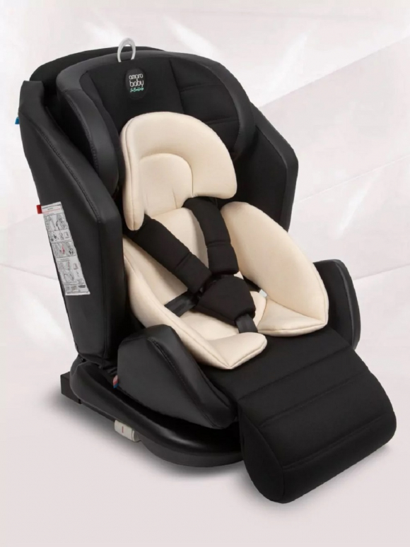 Автокресло AMAROBABY Favorite ISOFIX - чёрный/бежевый