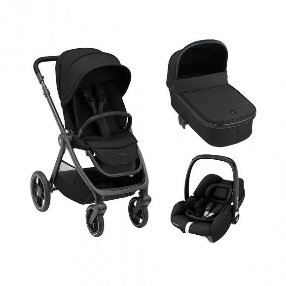 Коляска 3 в 1 Maxi-Cosi Oxford CabrioFix I-Size - Essential Black