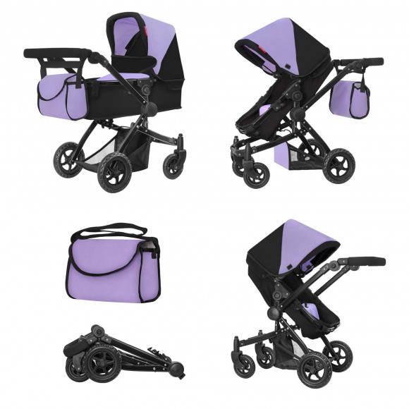 Коляски для кукол Carrello Maestro 2 в 1 - PURPLE