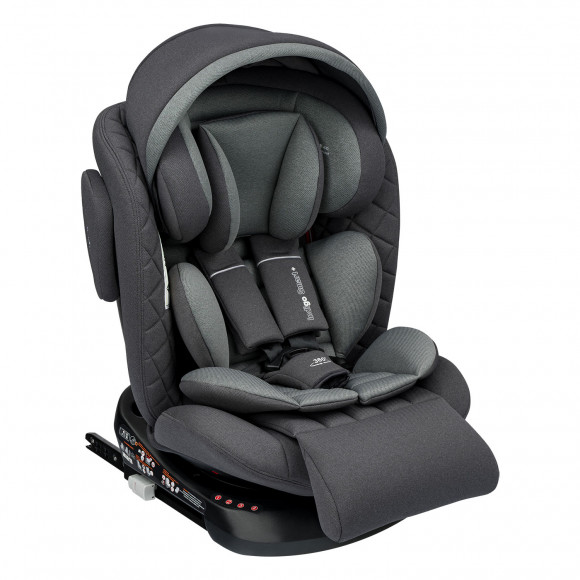 Автокресло Indigo SMART+ ISOFIX, группа 0+1+2+3 - серый