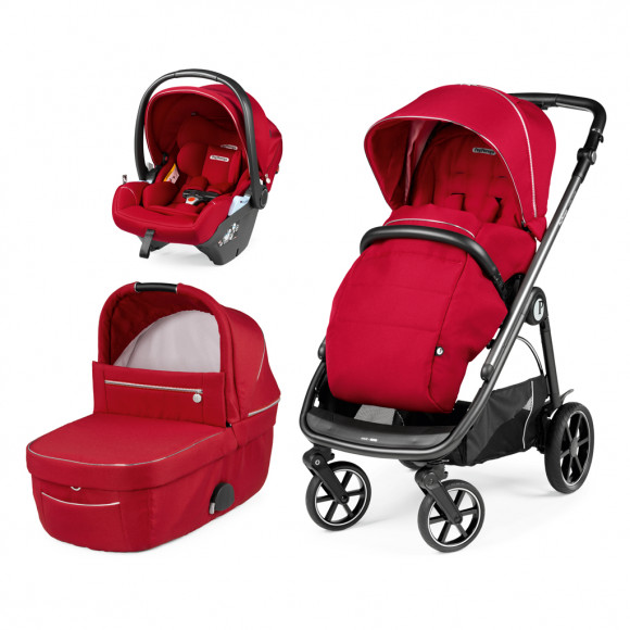 Коляска 3 в 1 Peg Perego Veloce Lounge Modular - Red Shine