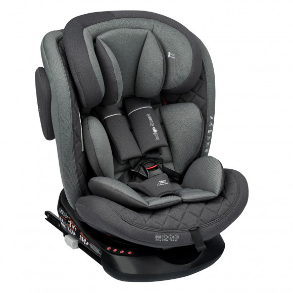 Автокресло Indigo SMART ISOFIX, группа 0+1+2+3 - серый