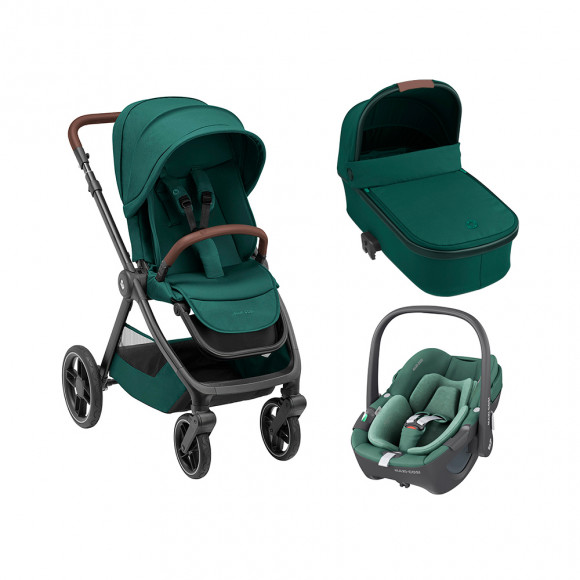 Коляска 3 в 1 Maxi-Cosi Oxford Pebble 360 - Essential Green