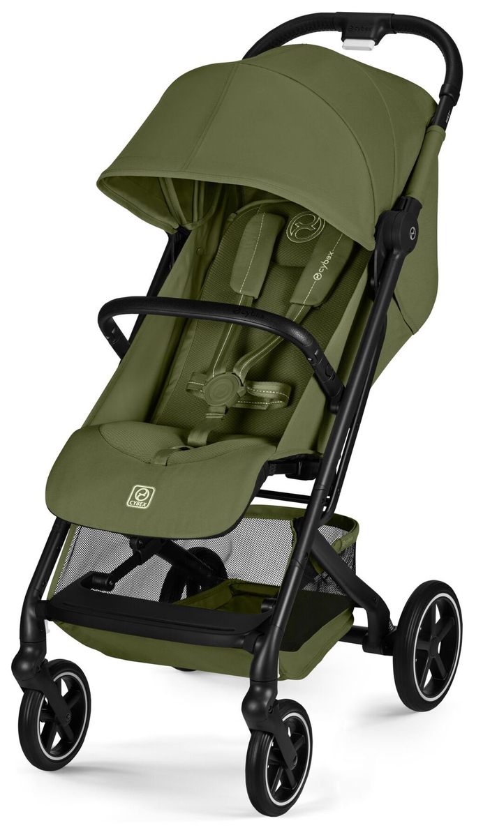 Прогулочная коляска Cybex Beezy NEW (Moss Green c дождевиком и бампером)