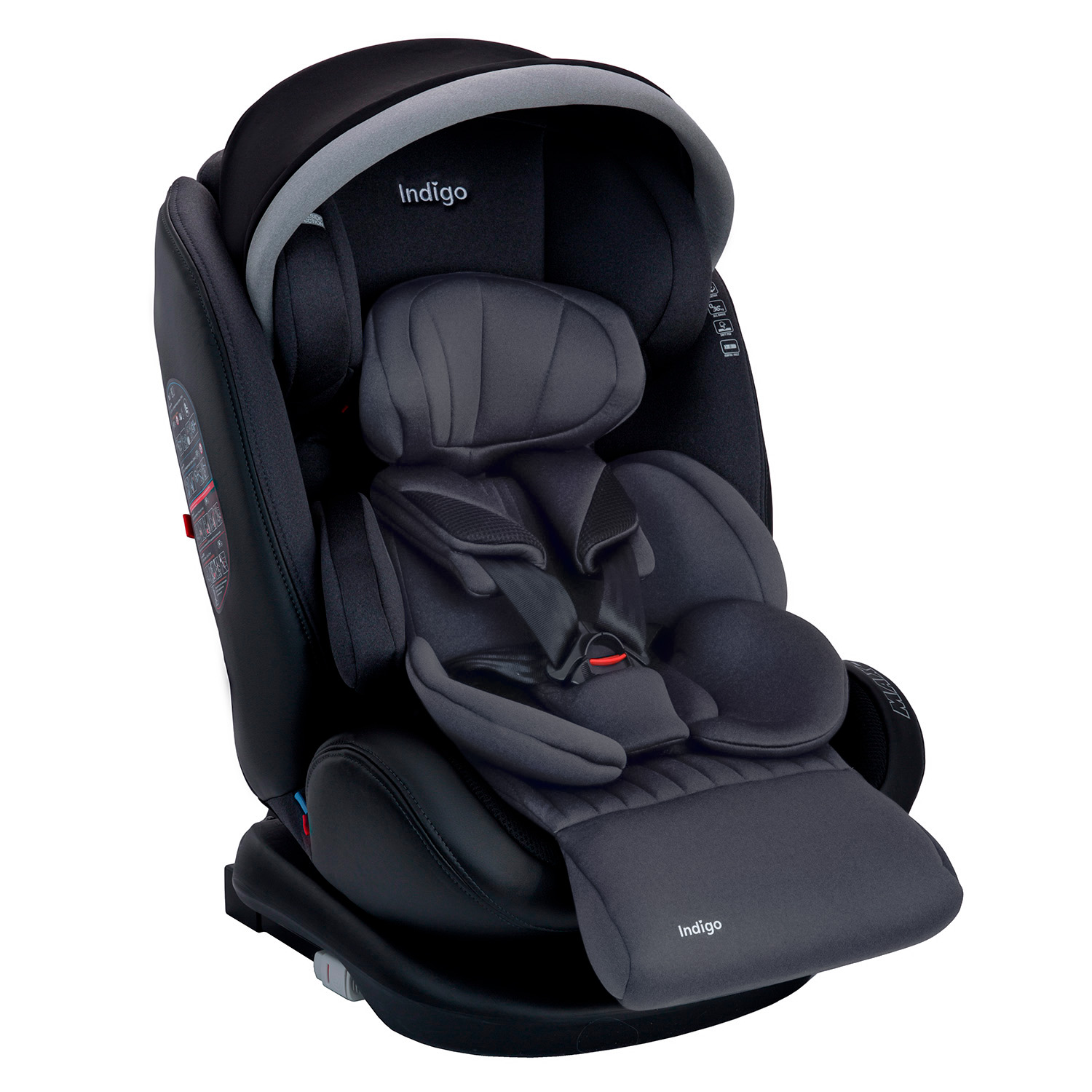 Автокресло Indigo MAX-X ISOFIX, ST-3 Графит 63ea6749ce855a786dcc677fa693d031