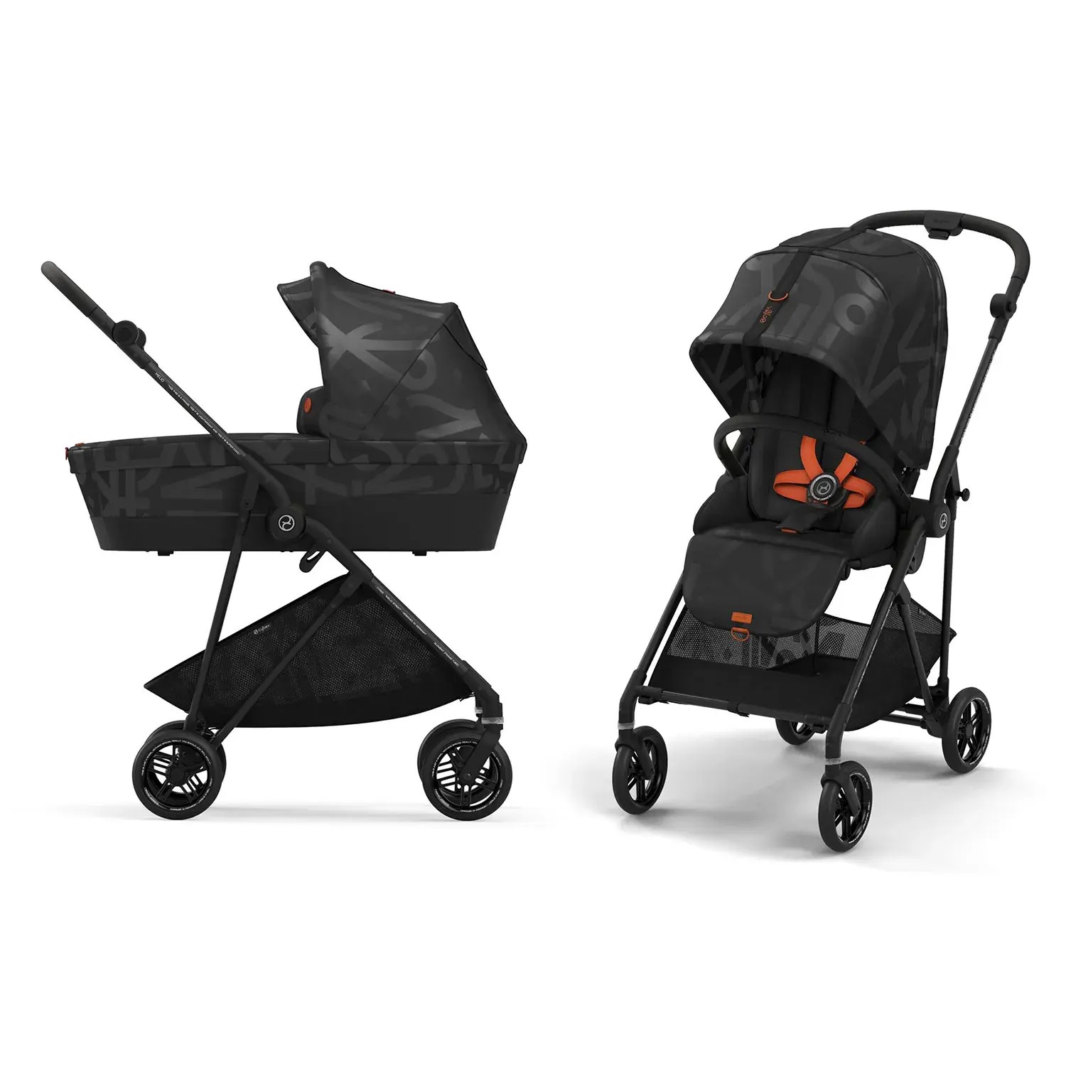 Коляска 2 в 1 Cybex Melio (Street Real Black)