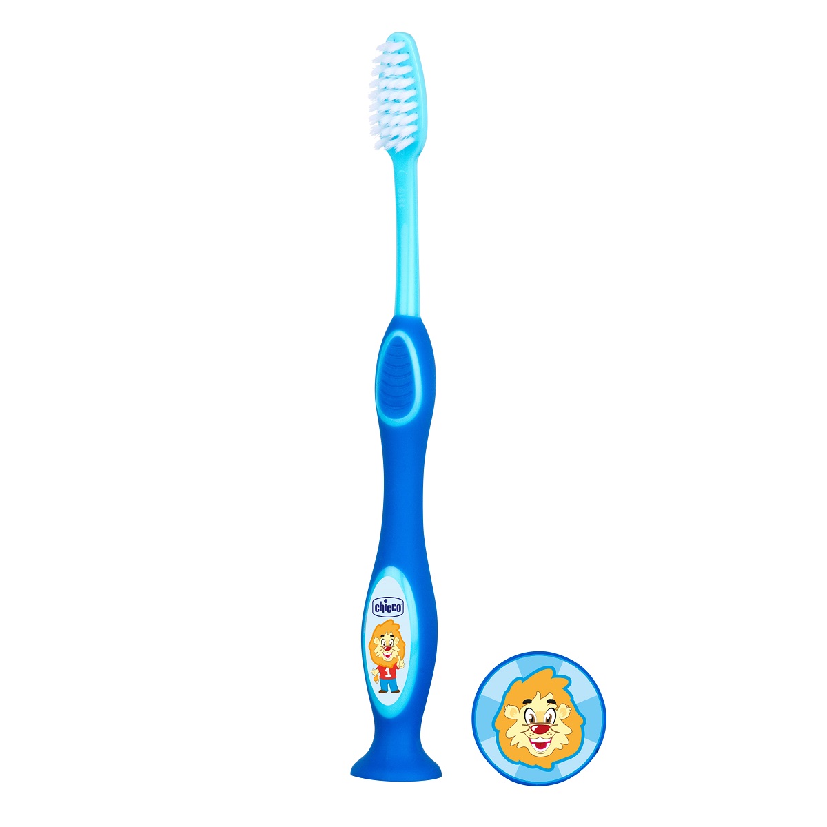 Зубная щетка с присоской Chicco 36 мес.+ голубая, арт. 320617015 59c1a6f1eedcc5adaf60afc92fd64069