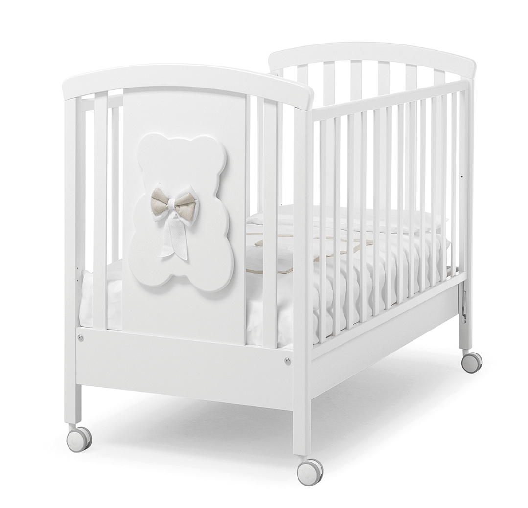 Детская кроватка Erbesi Dudu (Белый/серый)