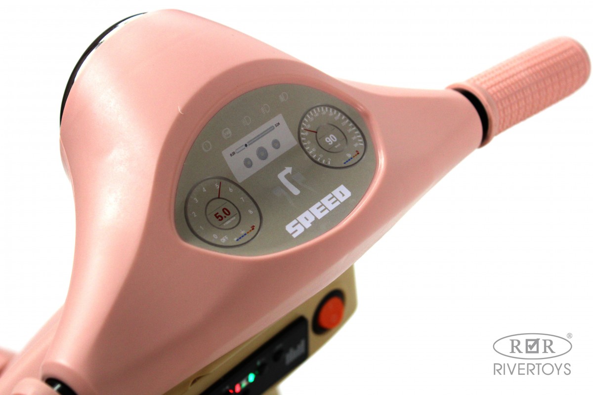 Детский электроскутер RiverToys K777PX-A розовый uweevggy3olob7bhh6id6jo3f0378r6p