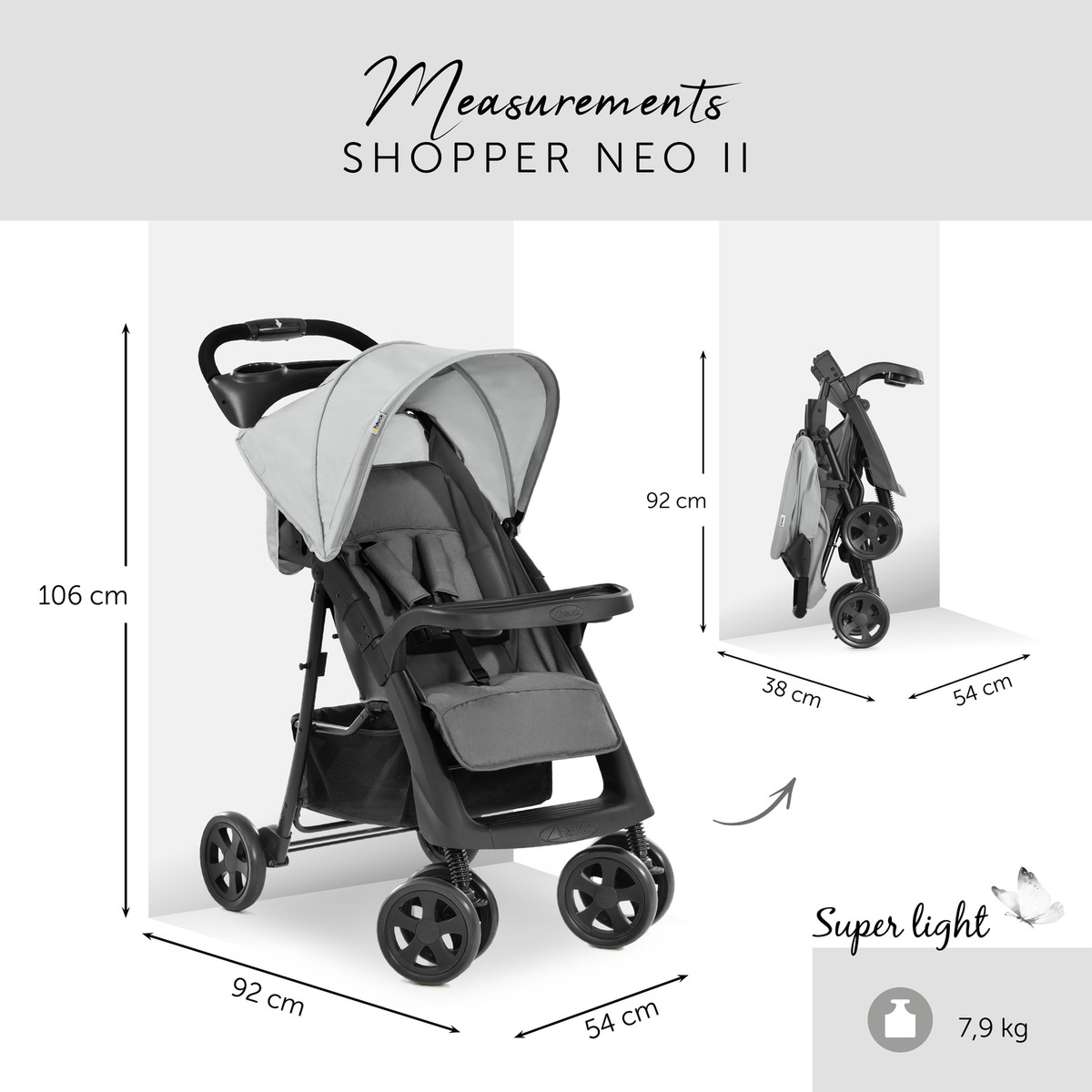 Прогулочная коляска Hauck Shopper Neo II grey jhx7ype6l082cqgaao9vciyjmmsgix7e
