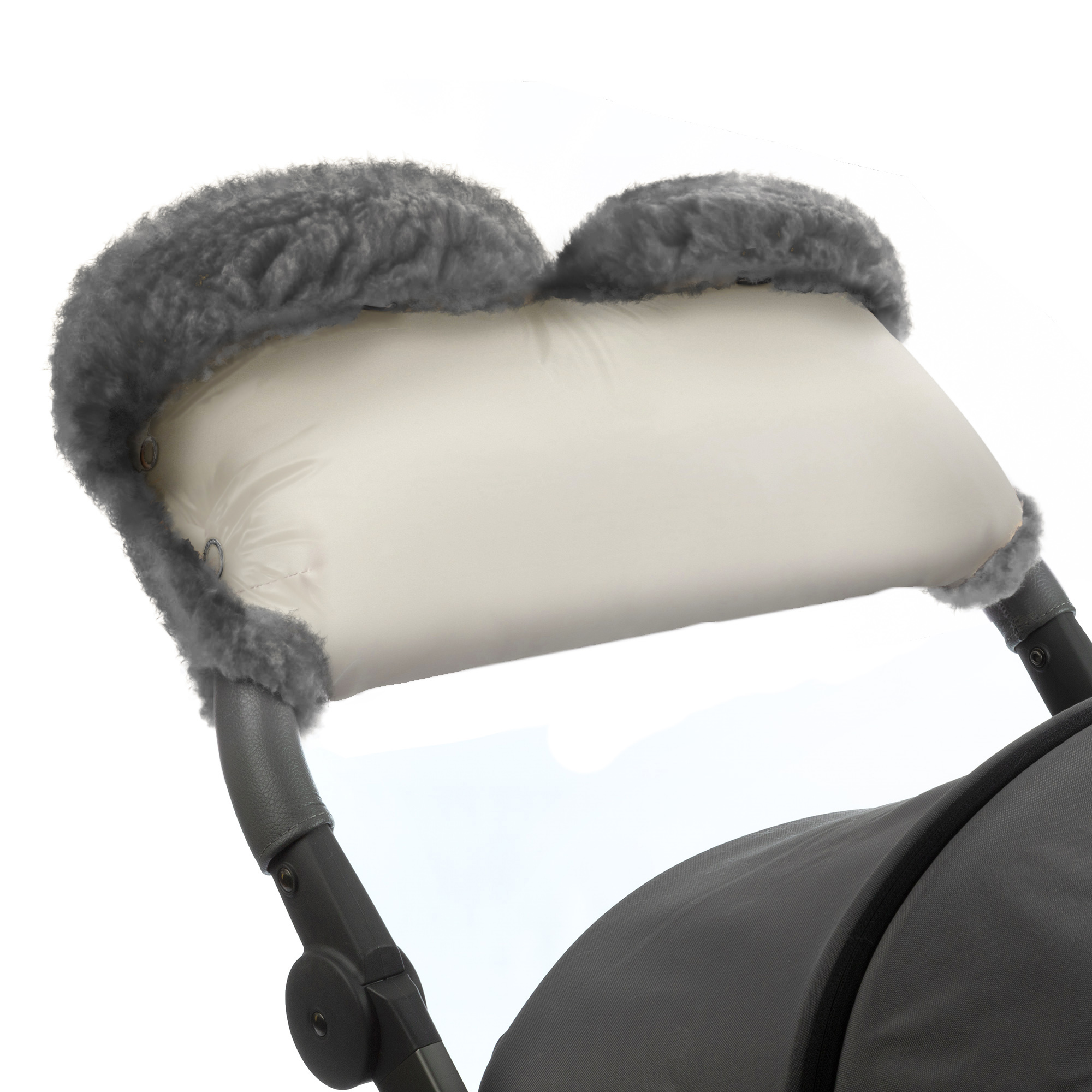 Муфта для рук на коляску Esspero Four Lux (Натуральная шерсть) (Beige)