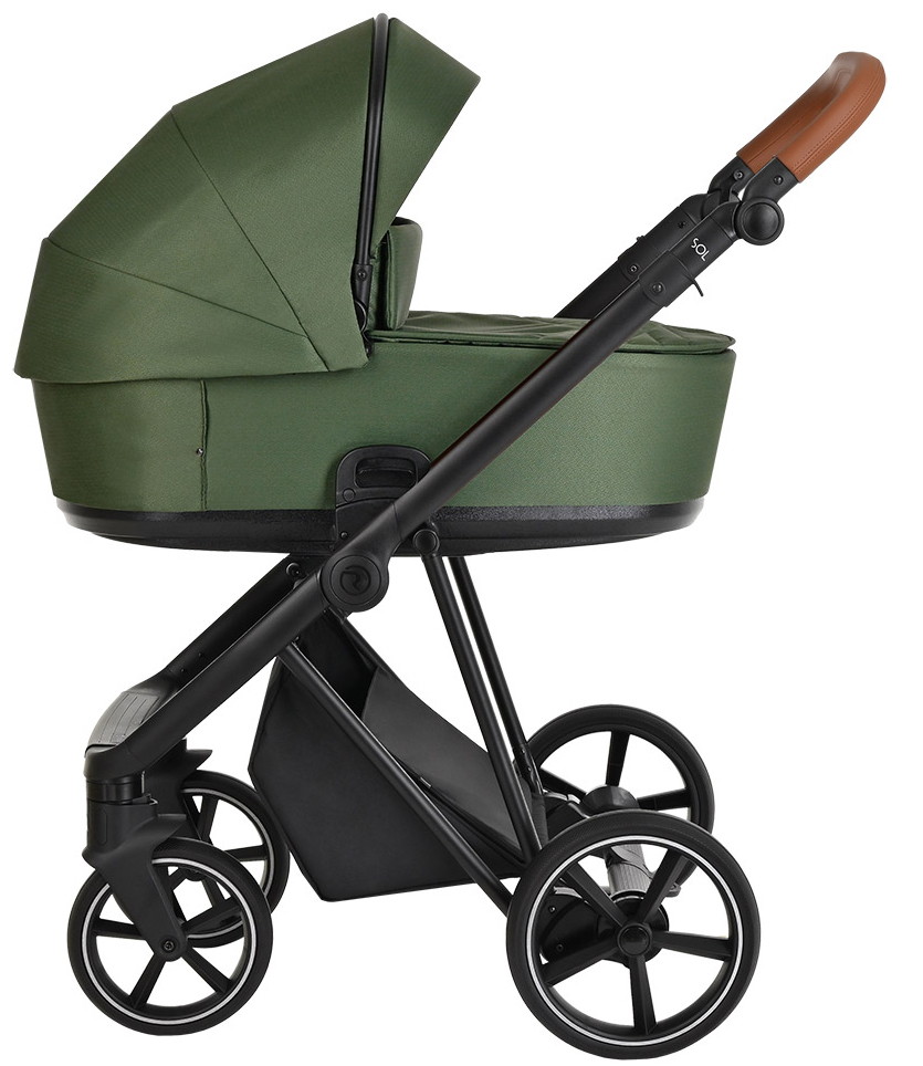 Коляска 2 в 1 Roan Sol Boho Green/Black/руч.Коричневый un76fz36wezmresadzt6csuzcj3xn3ca