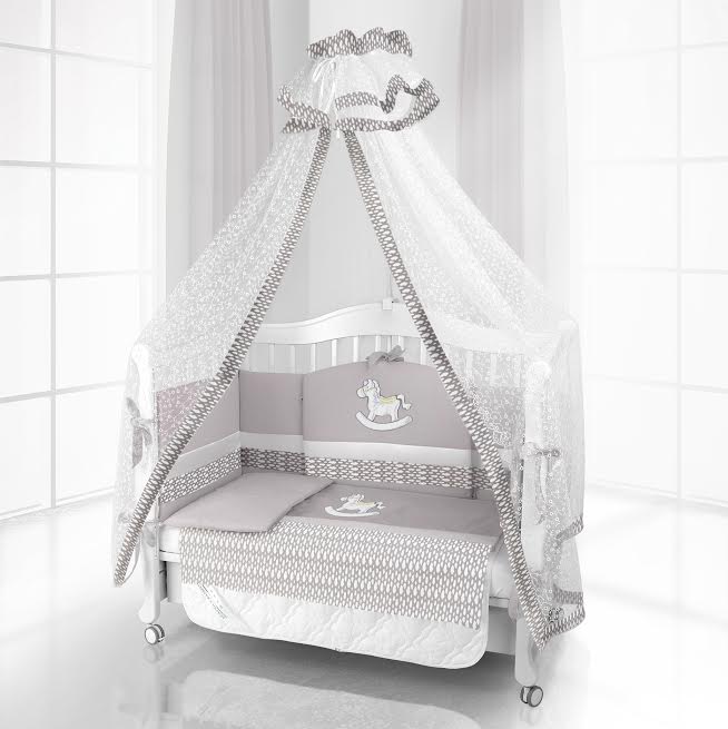 Комплект постельного белья Beatrice Bambini Unico IL Cavallo Nuvole (125х65) grigio grigio 90584efc6b6f1d559fc9c2c156efaada