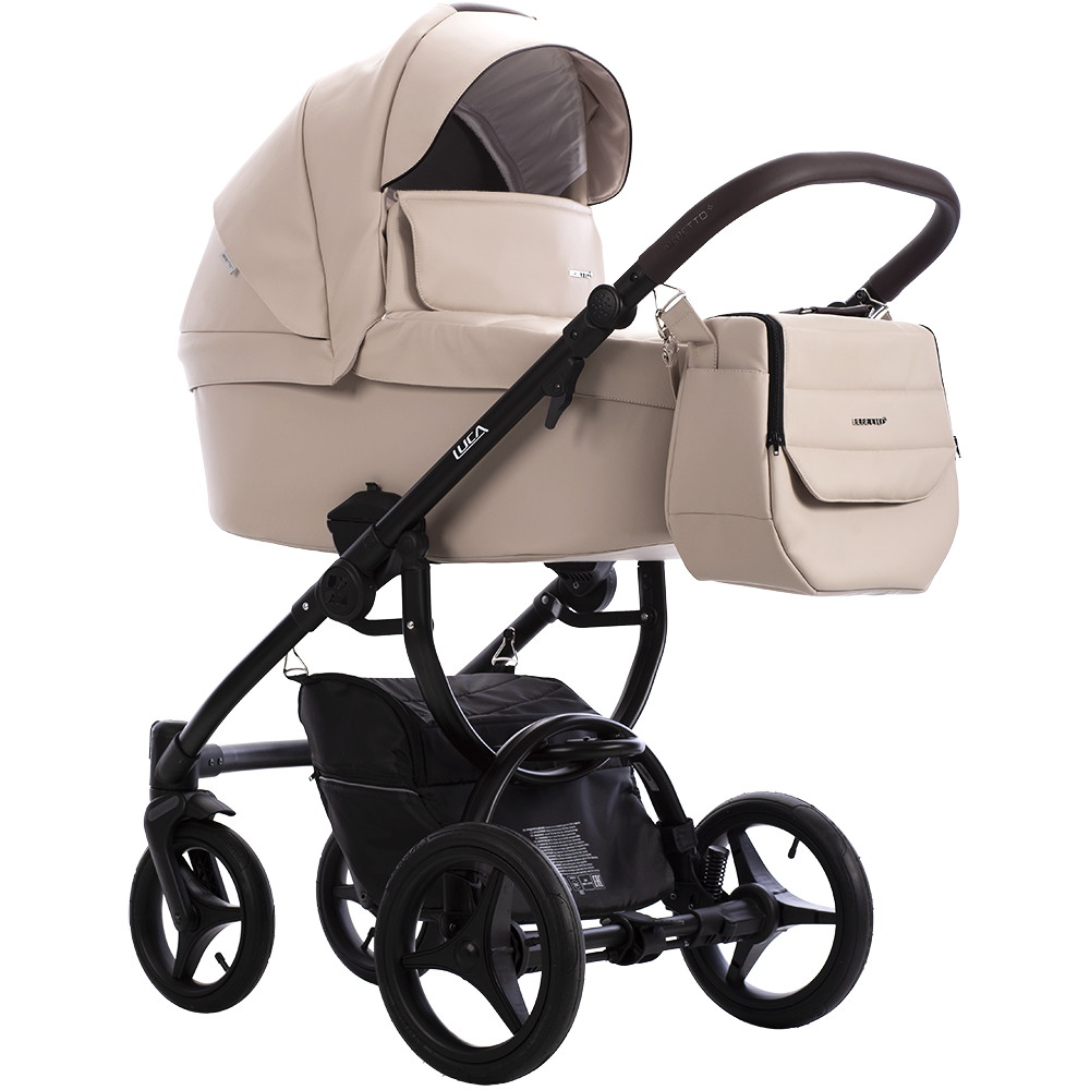 Коляска 2 в 1 Bebetto LUCA PRO (Pro 30 (св.бежевая кожа))