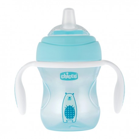 Чашка-поильник Chicco Transition Cup (силиконовый носик) (4 мес+, 200 мл) голубой 6f0f1f335eba02c3e9f9921e3fc466e3