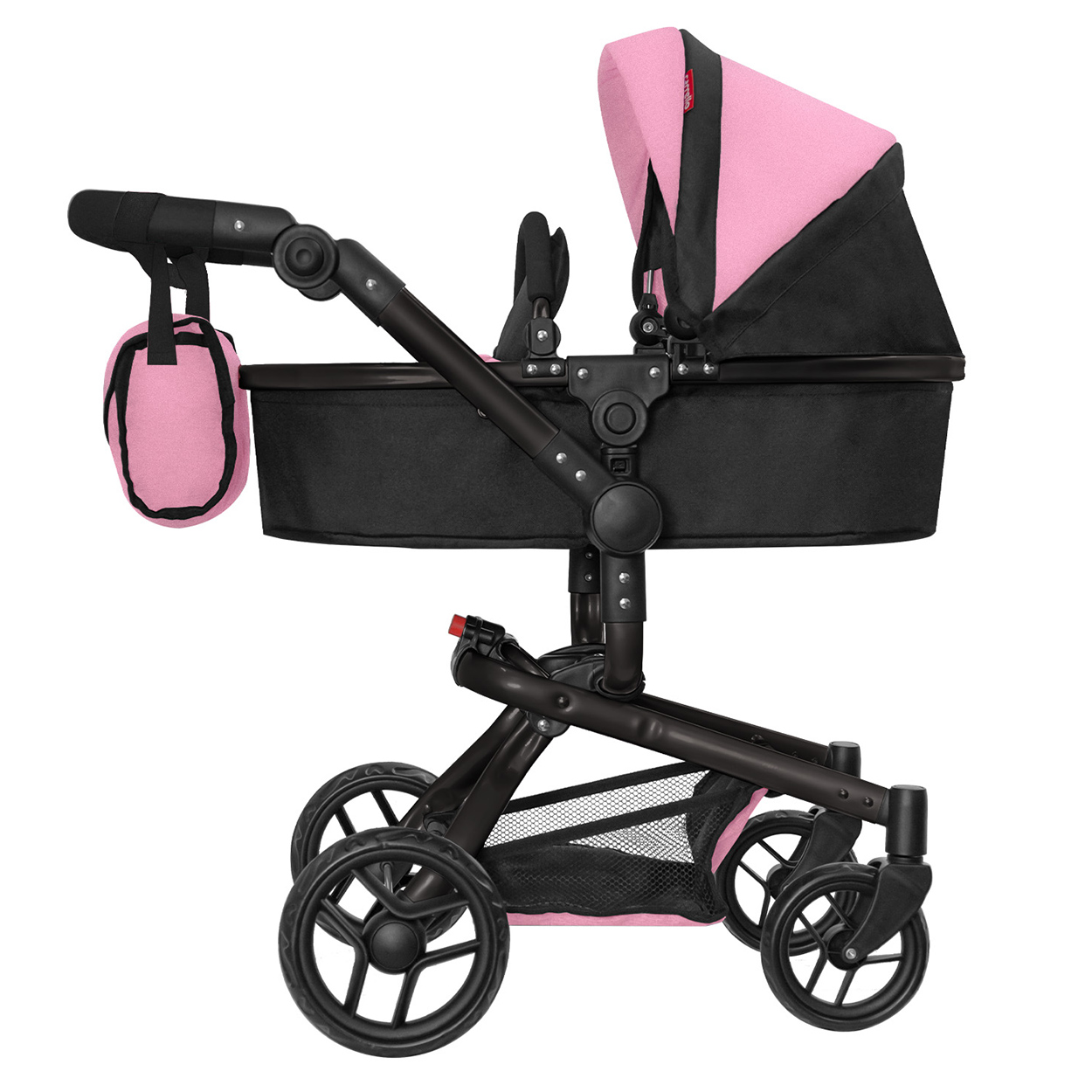 Коляски для кукол Carrello Fortuna PINK BLACK df378dadbe2bbb2f2922b4e9a2185a46