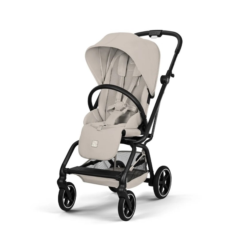 Прогулочная коляска Cybex Eezy S Twist + 2 NEW (BLK Dune Grey с дождевиком и бампером)