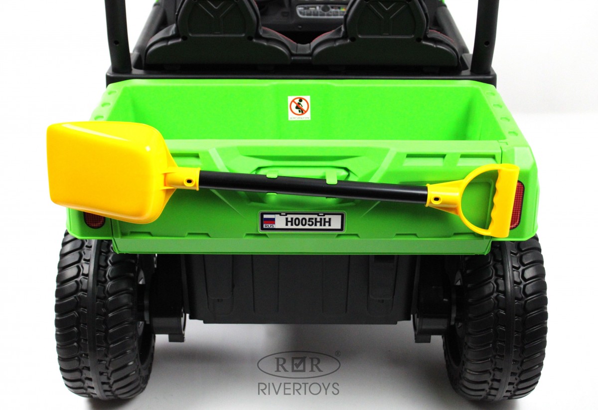 Детский электромобиль RiverToys H005HH зеленый 35infdp37mxftnhv12wne6wcqaqaswda