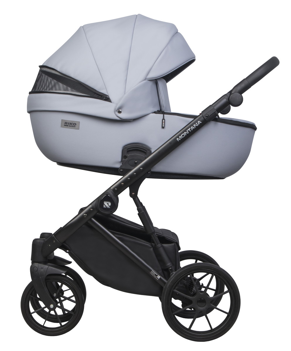 Коляска 2 в 1 RIKO BASIC MONTANA ECCO 23 Grey (серый) m1e00rejzvkvpgonyyofam1d7rexme6s