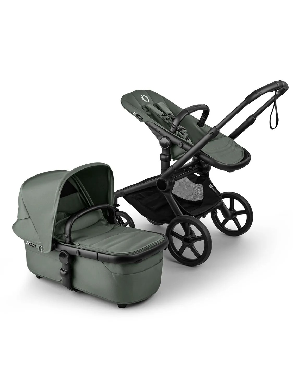 Коляска 2 в 1 Bugaboo Fox 5 Renew complete (Black/Forest Green/Forest Green)