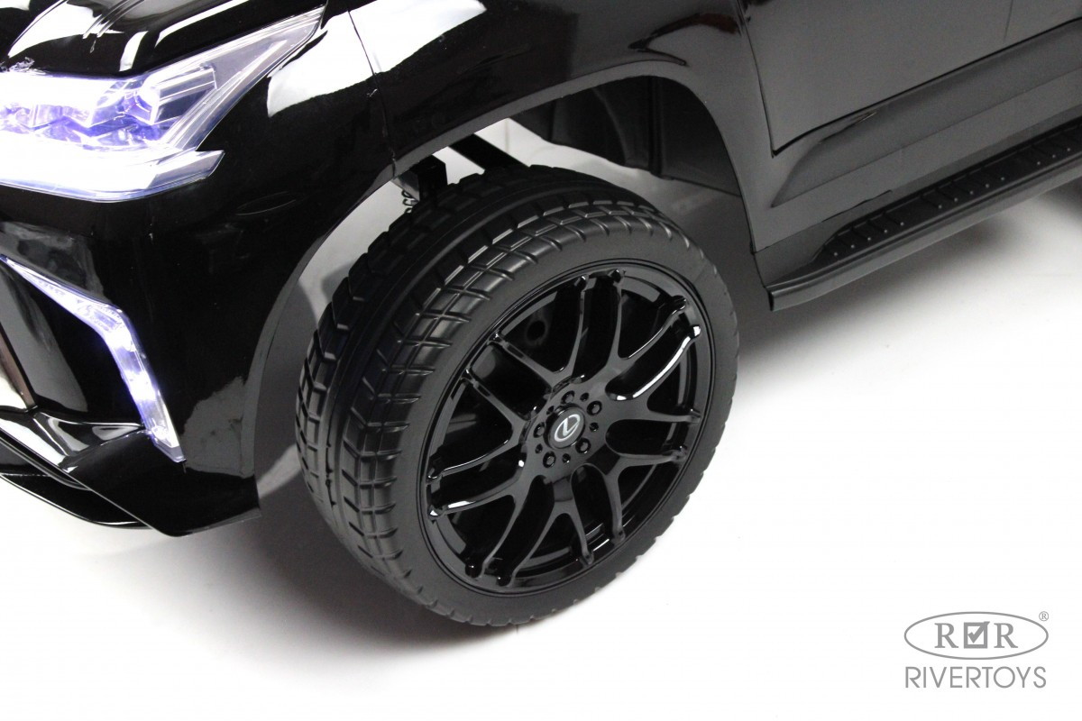 Детский электромобиль RiverToys Lexus 570 E555EE черный глянец b8gcd08hphn4vm8ok66b5q9fjm10mhpb