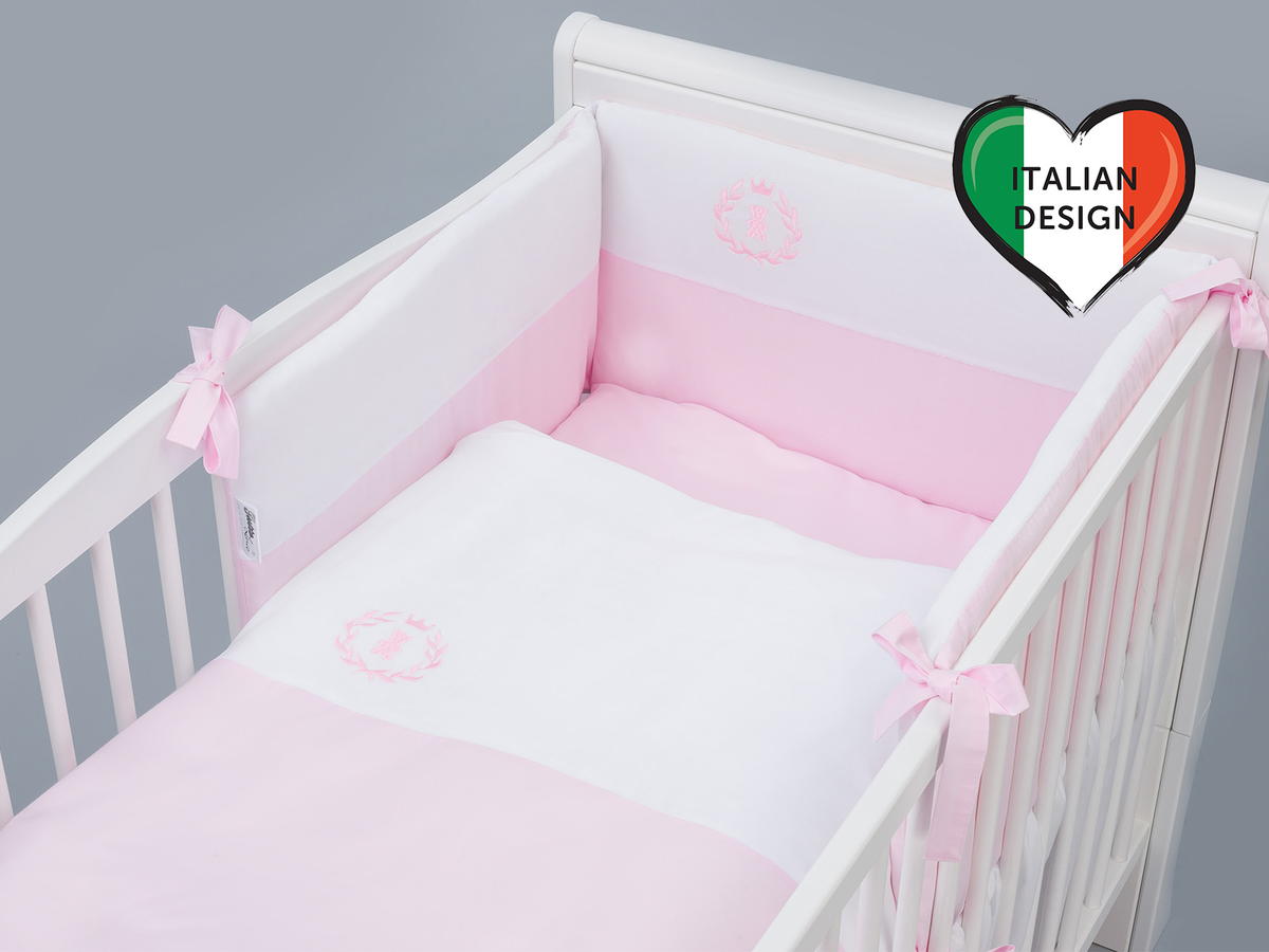 Комплект постельного белья Lepre Velour Bear 6 предметов (125*65) (Розовый пастель)