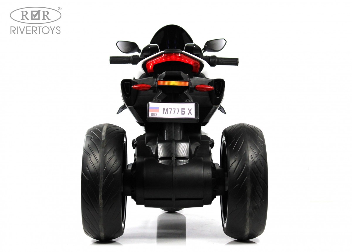Детский электромотоцикл RiverToys М777БХ белый 6ngy8n9qgqzg78omsn2v219pfwge9l8y