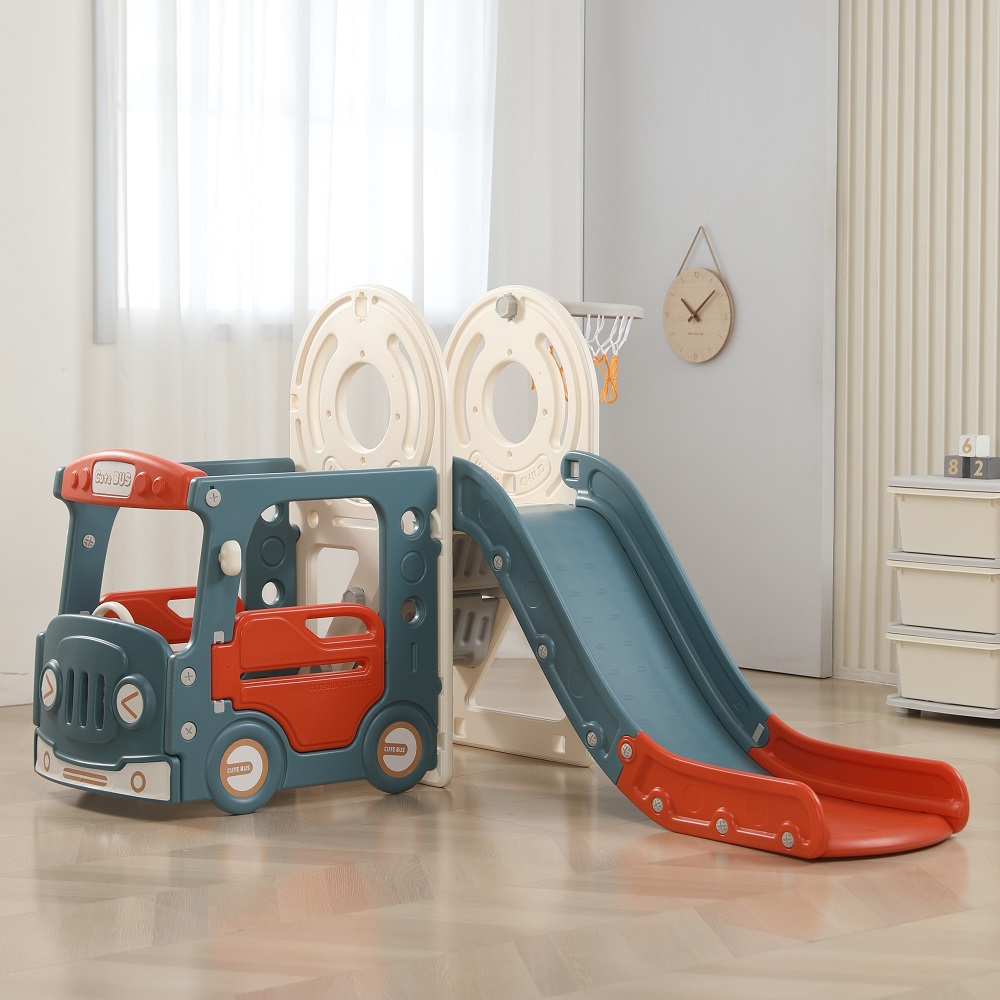 Игровой комплекс с горкой UNIX Kids Bus (171 cm) Red 108131768-igrovoi-kompleks-s-gorkoi-unix-kids-bus-171-cm-red