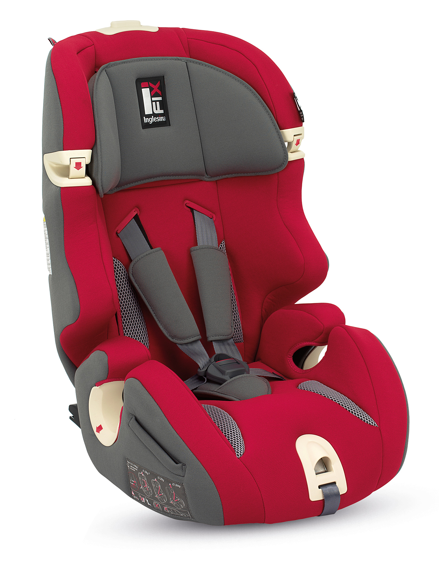 Автокресло Inglesina Prime Miglia I-Fix красный dfb4b35354e991332032c08dfff946a9