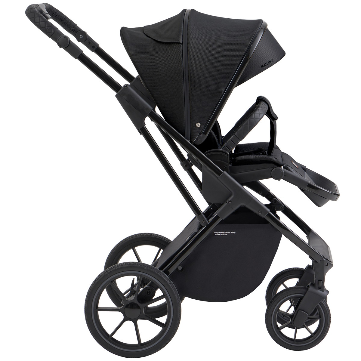 Детская коляска Sweet Baby Massimo SBL 2 в 1 Black tjmvjgpjhfbuzkun3agi9e94qex3ql1r