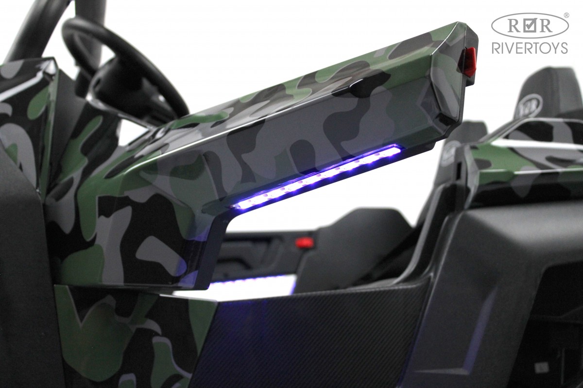 Детский электромобиль RiverToys T777TT 4WD зеленый камуфляж qo9k2gia6pa0hqe0nf3jc8fxlalh5021