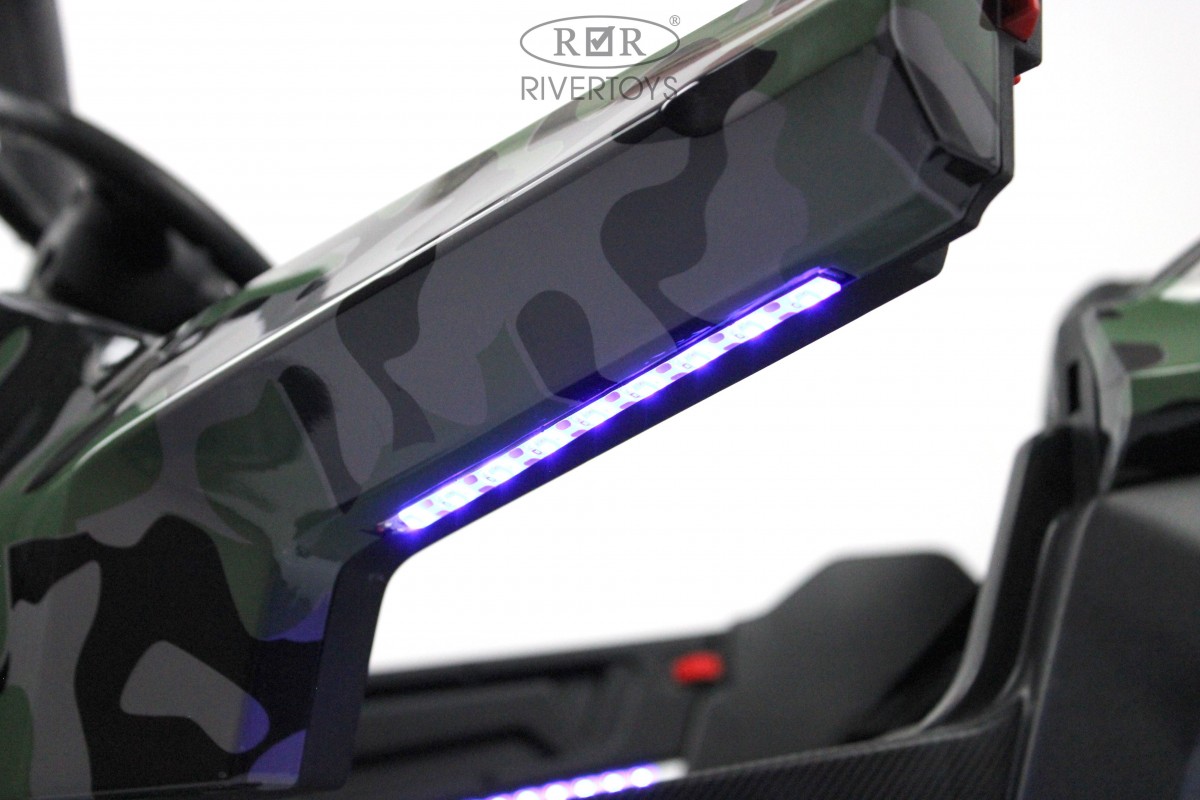 Детский электромобиль RiverToys T777TT 4WD зеленый камуфляж n1k9cm6xo1wx9b88tvqi89dd620z9mf0