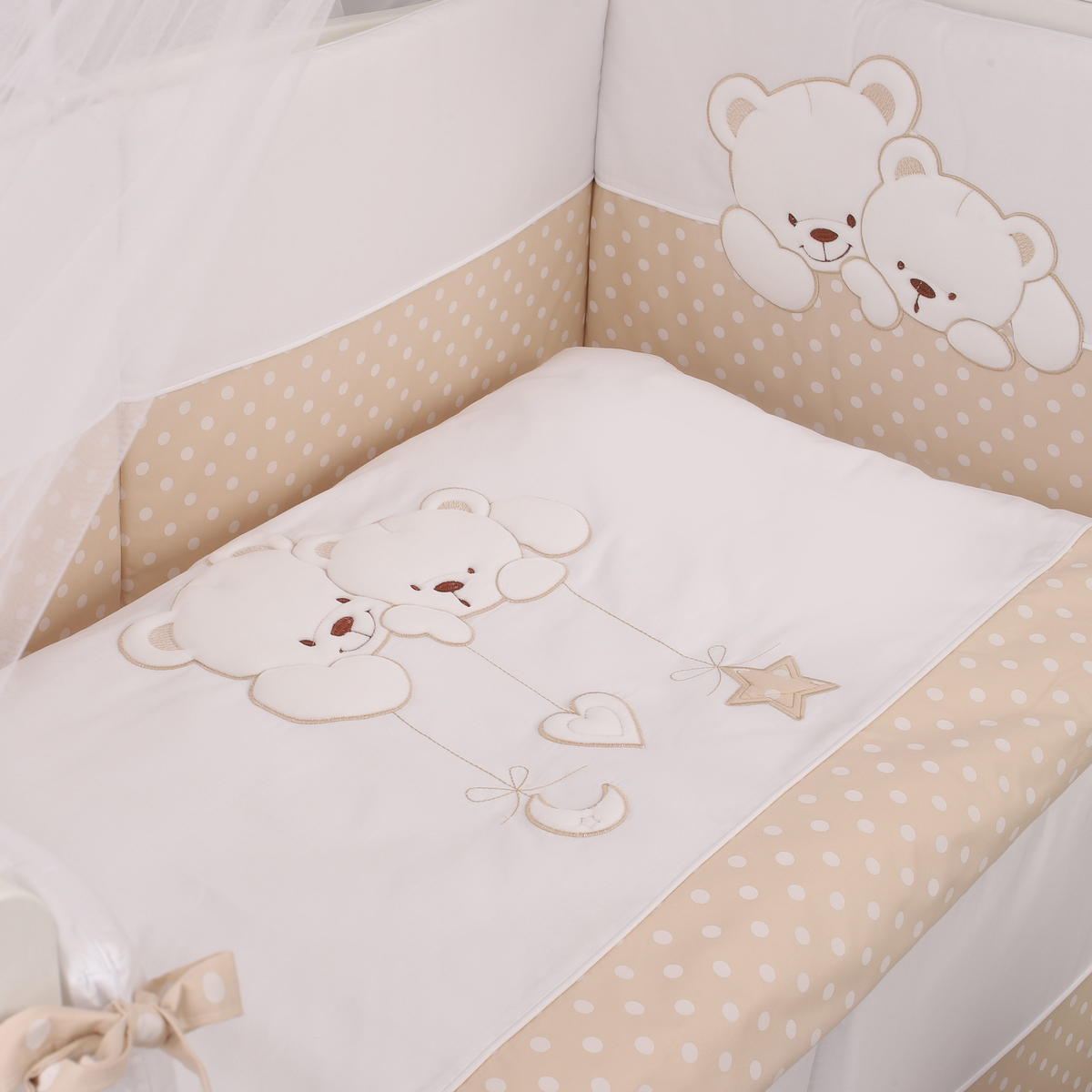 Комплект постельного белья Lepre Sweet Bears 6 предметов (125*65) 25 кремовый в горох 346mk08qlbcmr7h1ixixjwp7ppg2qovu