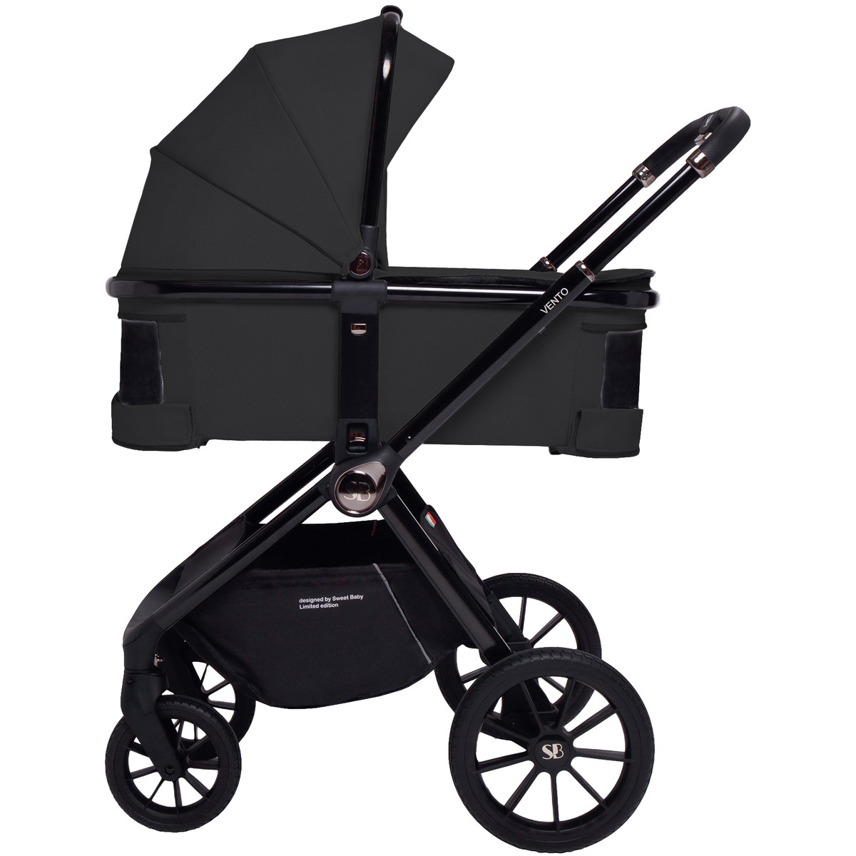 Детская коляска Sweet Baby Vento 3 в 1 Black 8qjjfkle9ts9vbz76zau0cussr8884q4