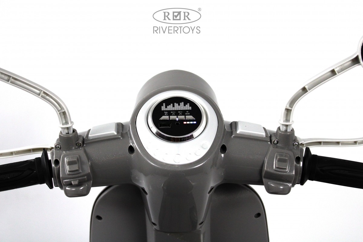 Детский электромотоцикл RiverToys Z222ZZ серый s1wx10n6mqz28pygotbka9yzy2oz88vn