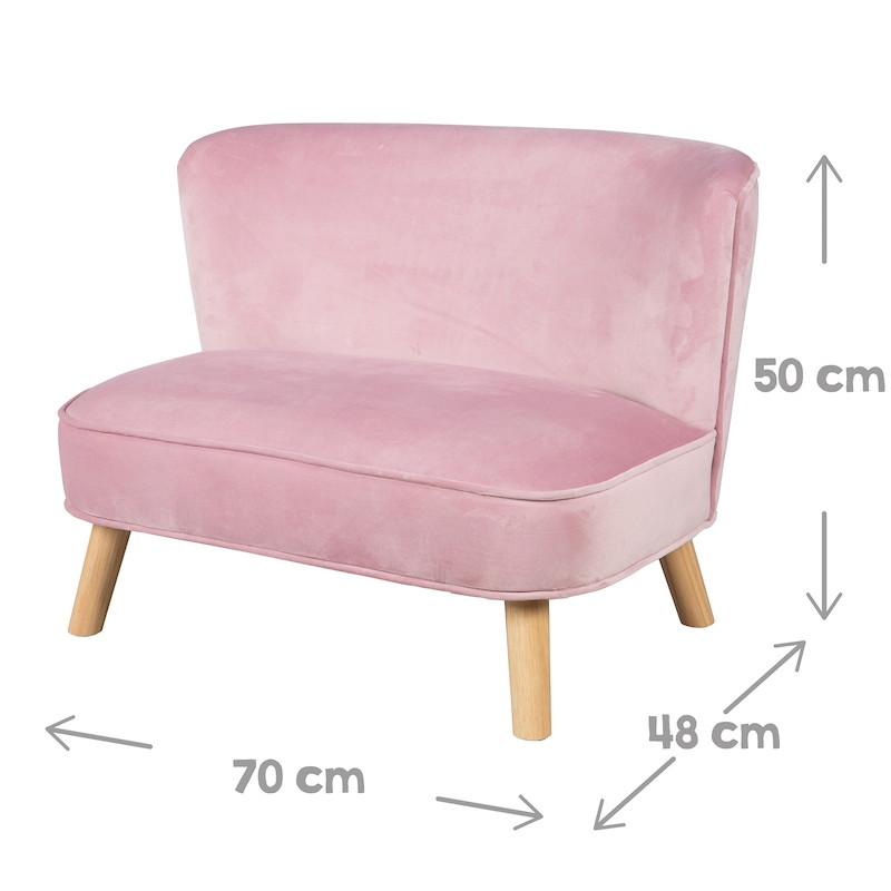 Детский велюровый диван ROBA Lil Sofa Розовый b0f4vkq5u3qj3lypjn0430l1iv2hpc6d