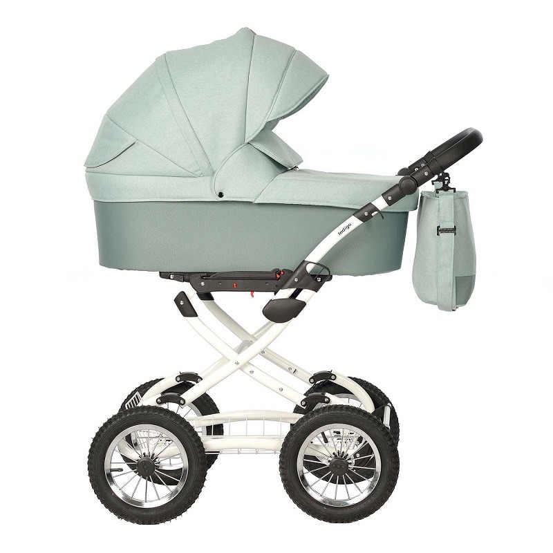 Коляска 2 в 1 Indigo BARBARA Classic шалфей exh1bcgkpm51jgdlskqrxqajw7td2a35