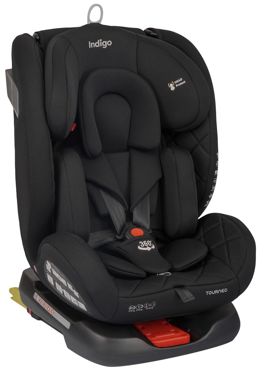Автокресло Indigo TOURNEO S ISOFIX (черный твил)