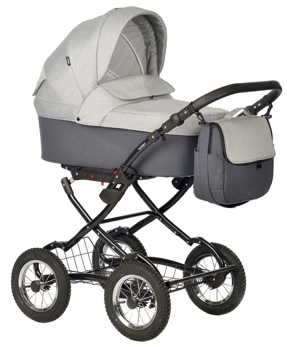 Коляска Indigo BLUES Classic  серый e13rxr3zhuia7uoechtq1yitvwjpfs3z