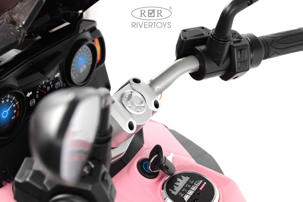 Детский электромотоцикл RiverToys М111БХ розовый zsd0sgpwt3mv1wesn7nd7ntrn40qyigb