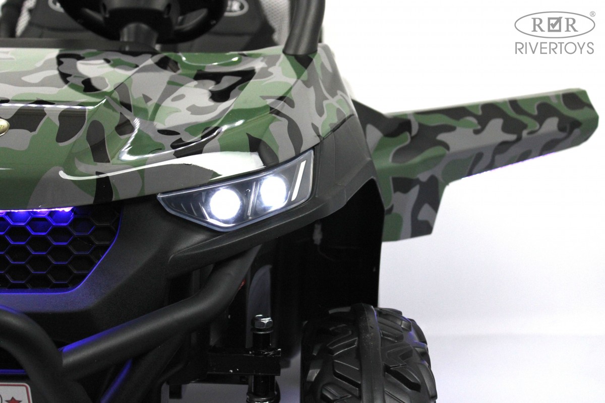 Детский электромобиль RiverToys T777TT 4WD зеленый камуфляж ljf0y1l9bhoqh50u2wlbb549kuafnre7