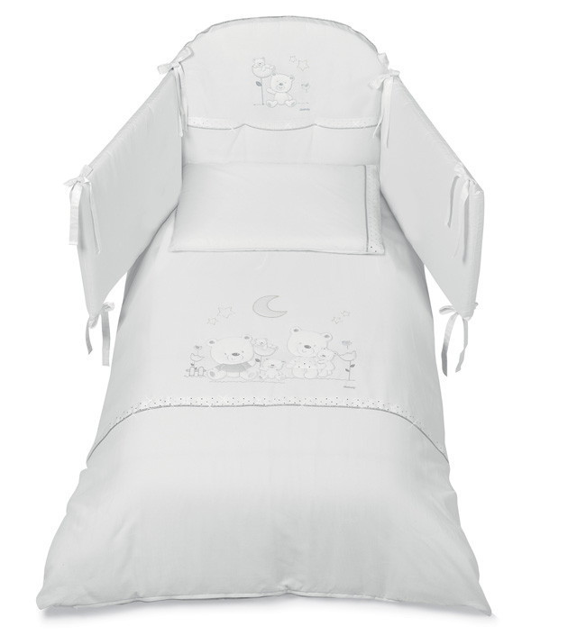Комплект белья из 5-и предметов Italbaby Happy Family Romantic белый dd67ltay6kknyd1vr39b796n5nj89swi